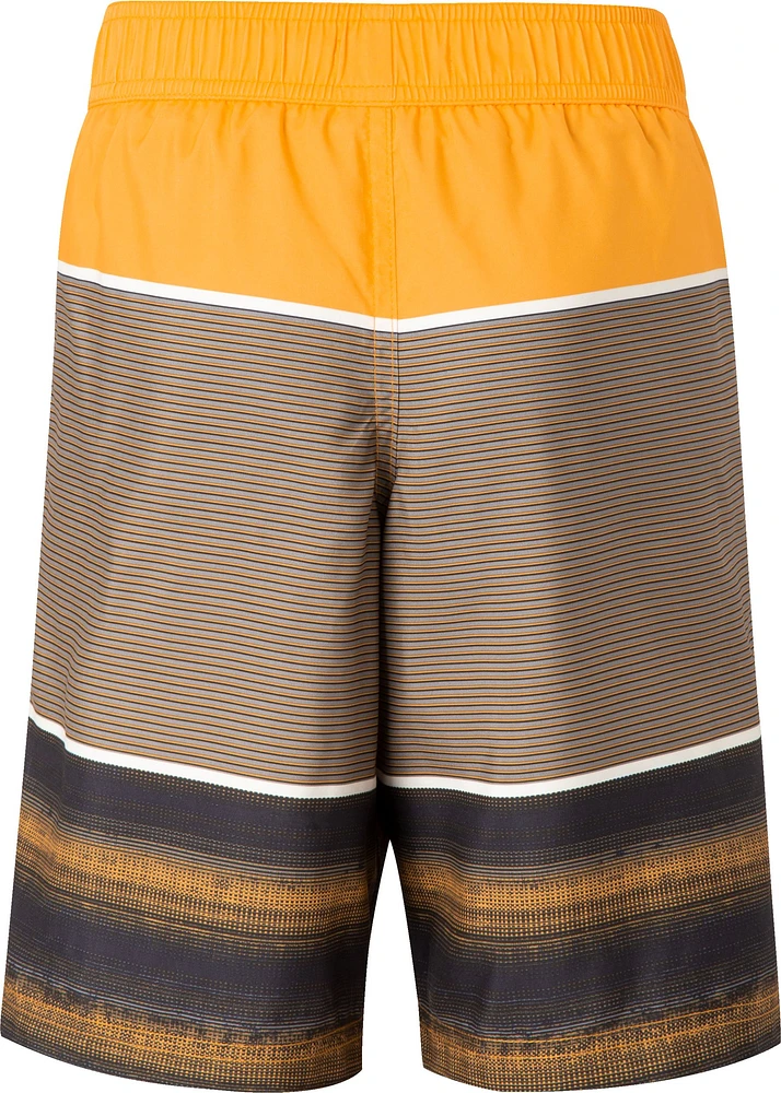 Ripzone Boys' Sproat Striped Swim Trunks