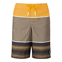 Ripzone Boys' Sproat Striped Swim Trunks