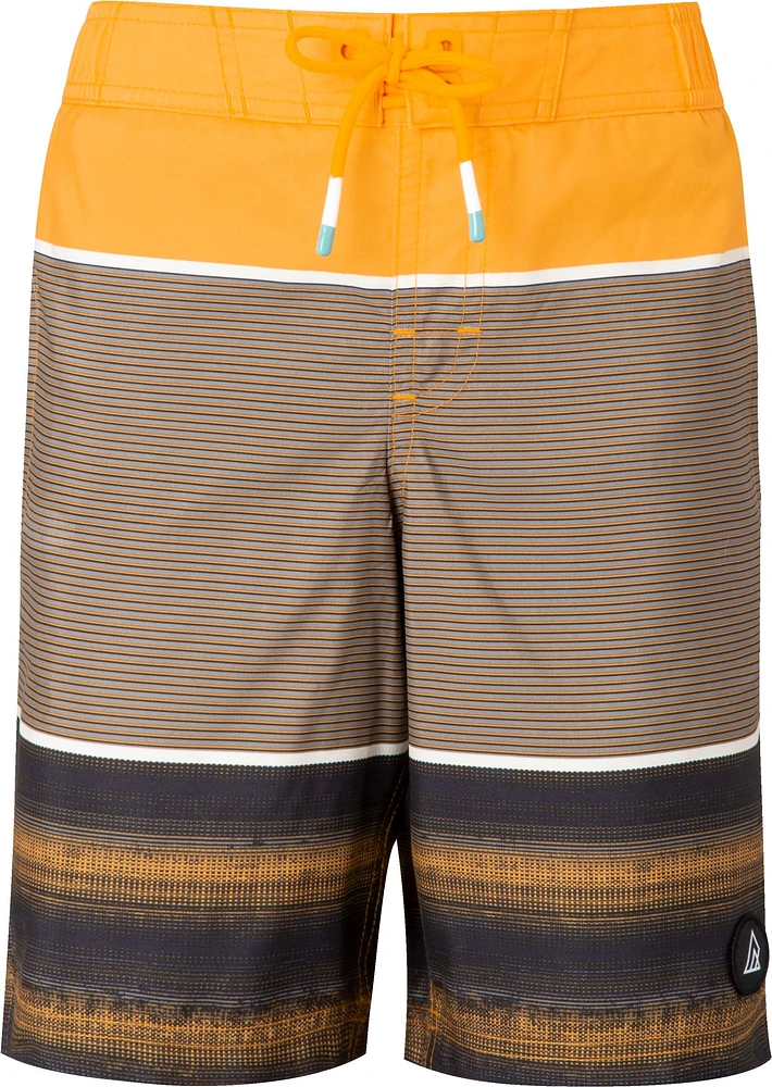 Ripzone Boys' Sproat Striped Swim Trunks