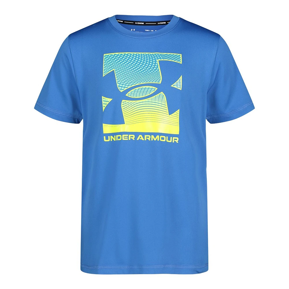 Under Armour Boys' UPF 50 Digital Warp Surf Shirt