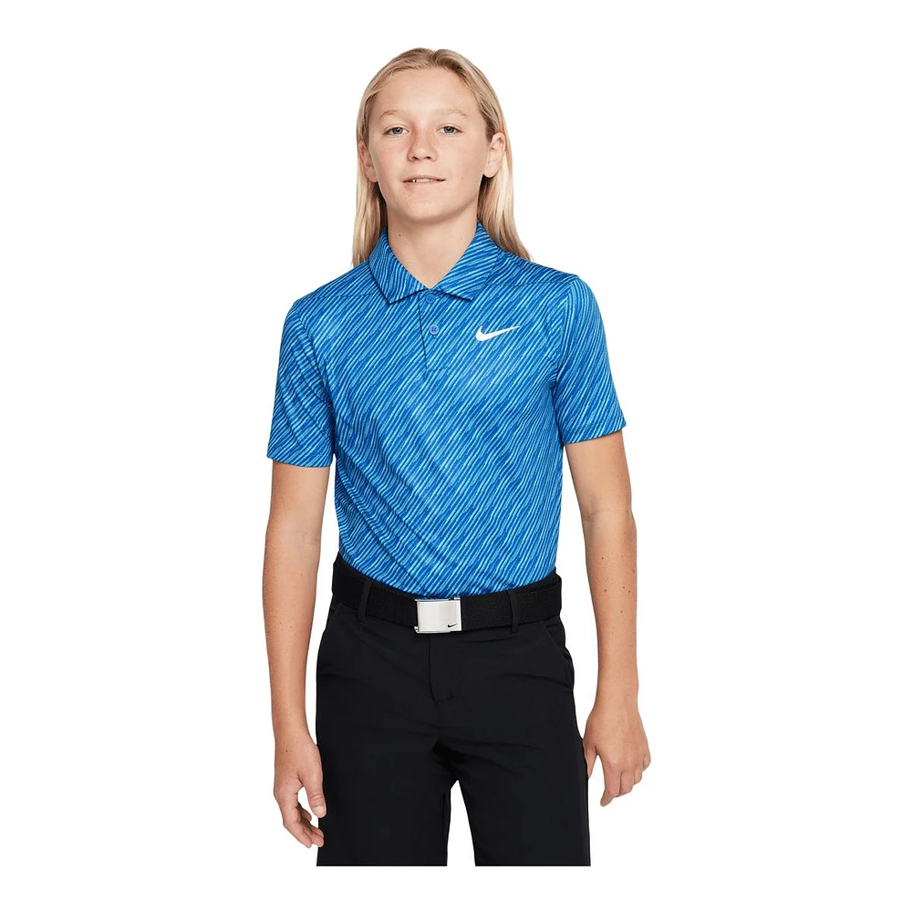 Nike Golf Boys' Dri-FIT Victory Print Polo T Shirt