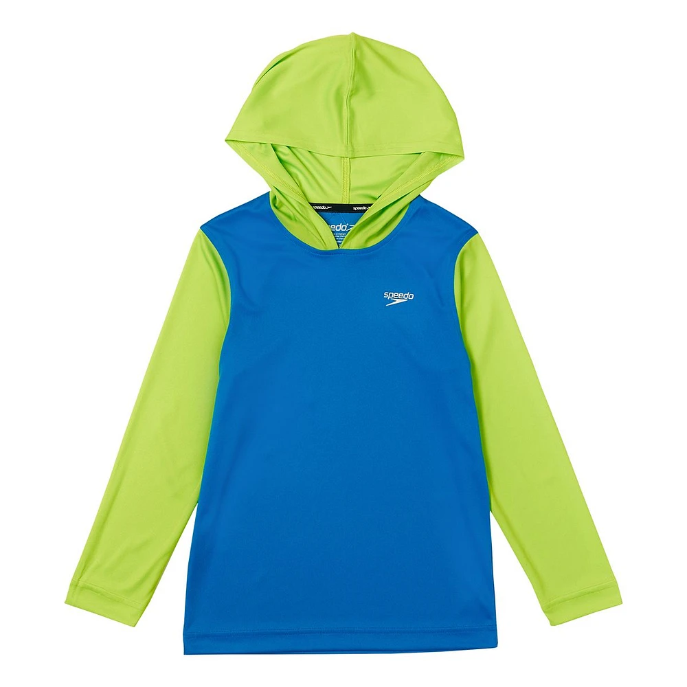 Speedo Boys' Hooded Long Sleeve Swim Shirt