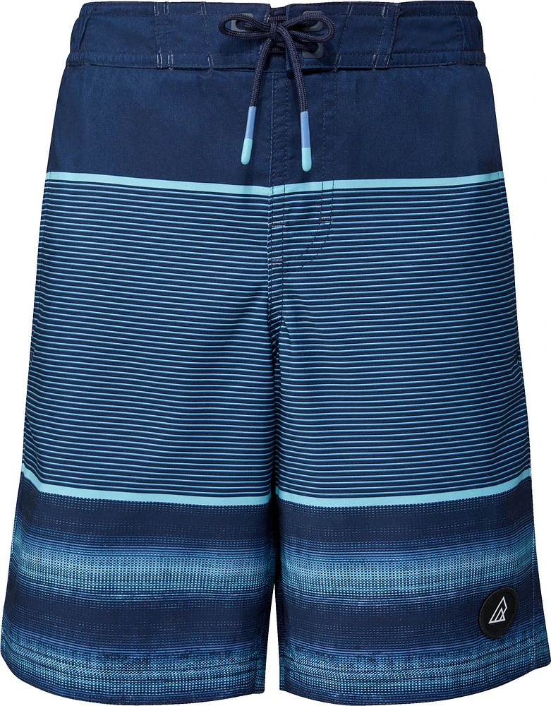 Ripzone Boys' Sproat Striped Swim Trunks