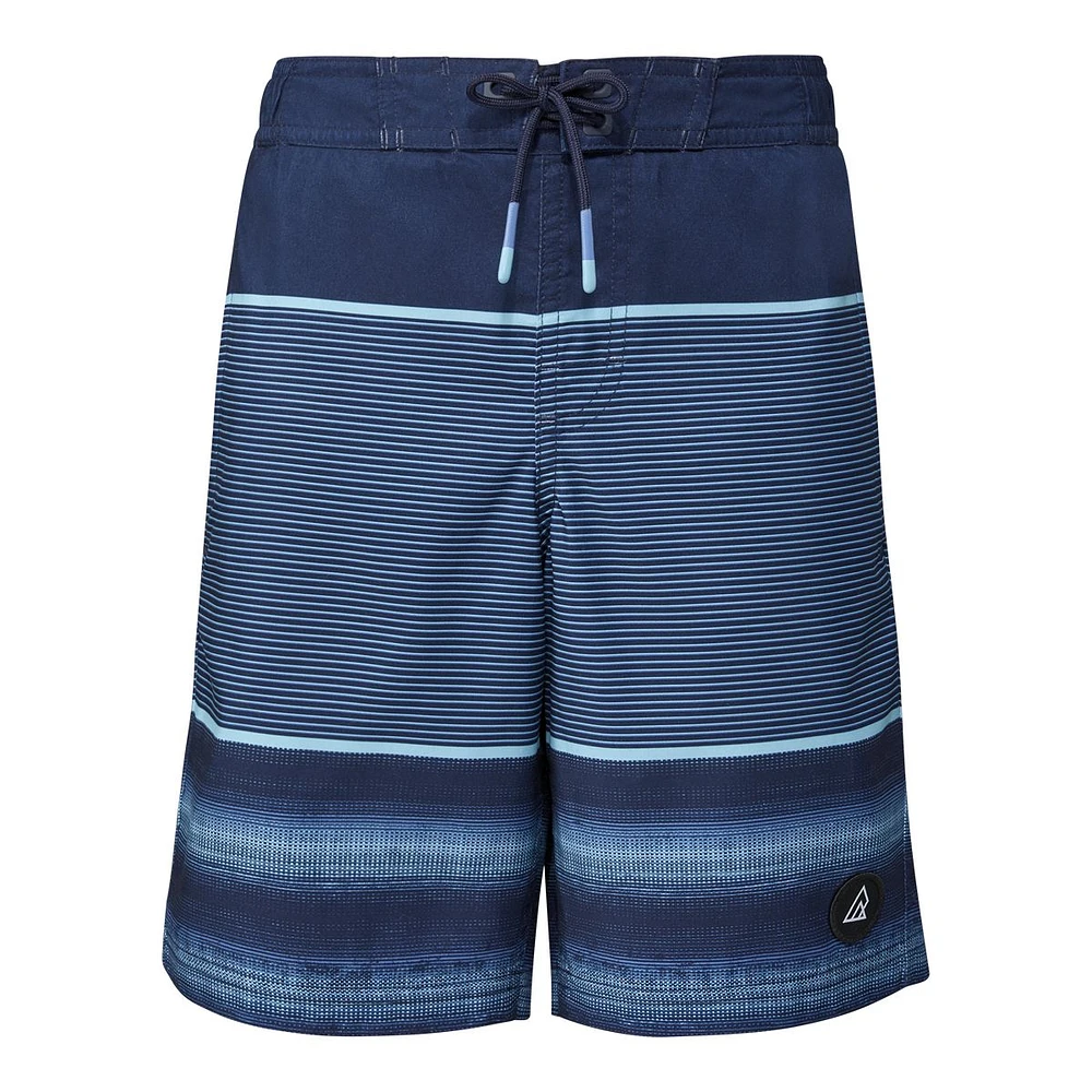 Ripzone Boys' Sproat Striped Swim Trunks