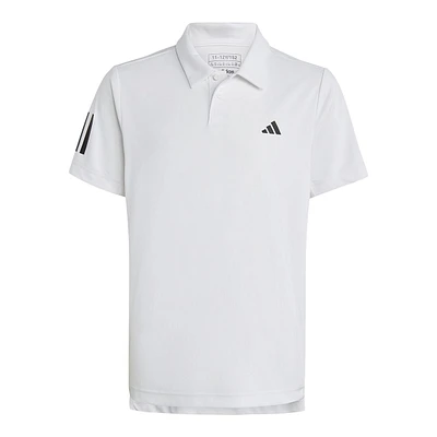 adidas Boys' Club 3-Stripe Polo T Shirt