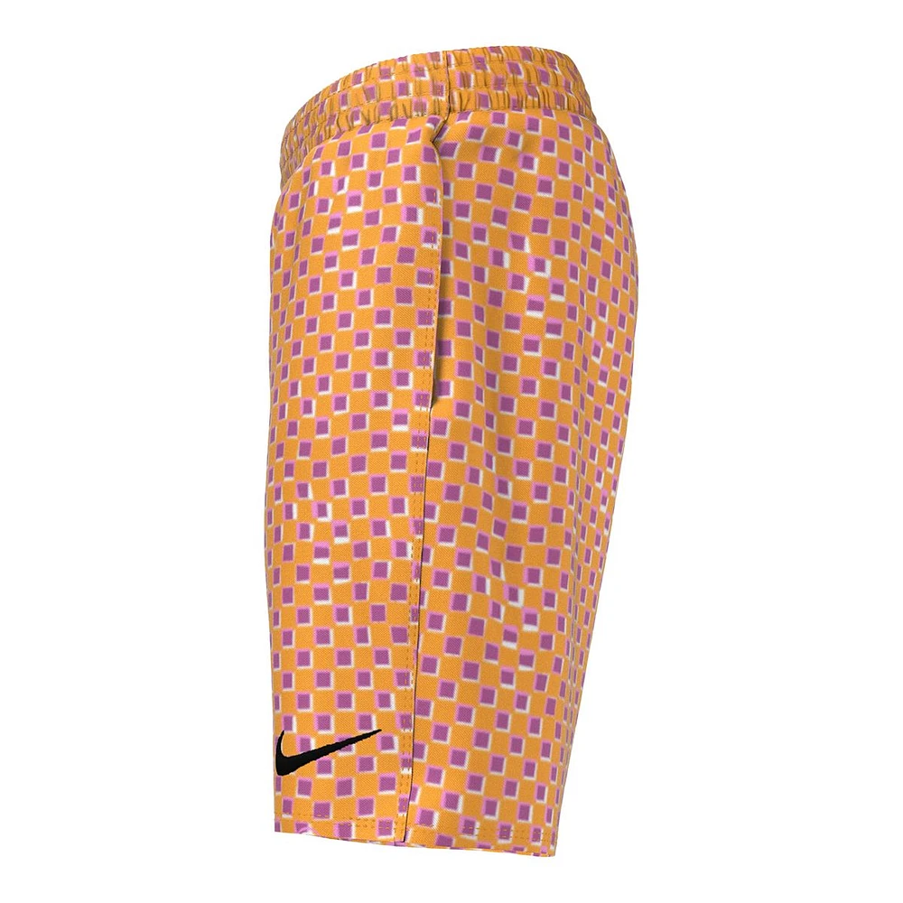 Nike Kids' Smiles Check Lap 7" Volley Shorts