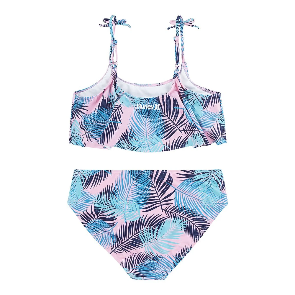 Hurley Girls' 2 Piece Bikini Swim Set