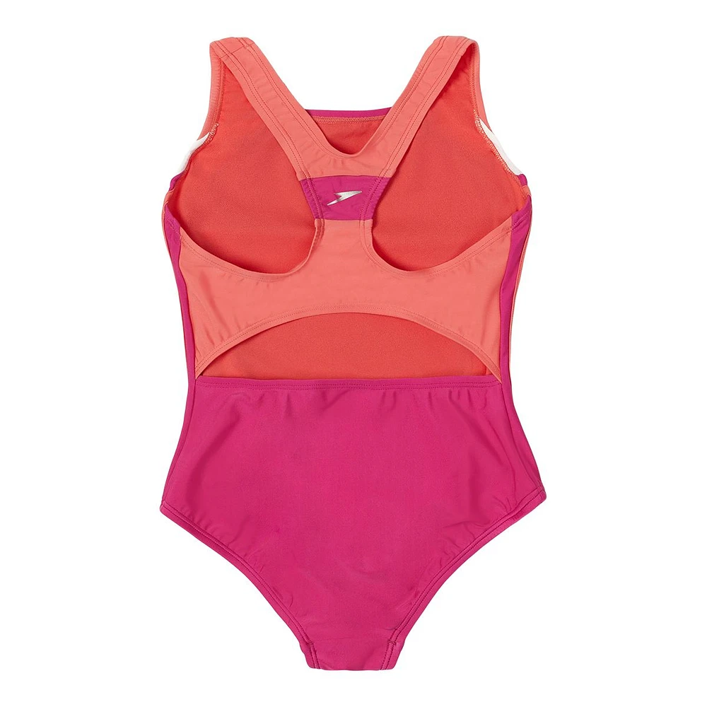 Speedo Girls' Infinity Splice One Piece Swimsuit