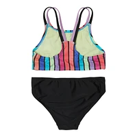 Speedo Girls' Print Strappy Bikini Set