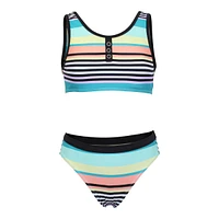 Mandarine Girls' Summer Flash Snap Two Piece Swimwear