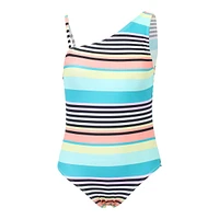 Mandarine Girls' Summer Flash 1 Shoulder One Piece Swimsuit