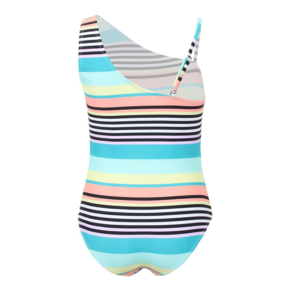 Mandarine Girls' Summer Flash 1 Shoulder One Piece Swimsuit