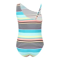 Mandarine Girls' Summer Flash 1 Shoulder One Piece Swimsuit