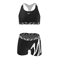 Nike Girls' Logo Tape Crossback Sports Bikini