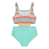 Mandarine Girls' Kauai Island Open Side One Piece Swimsuit