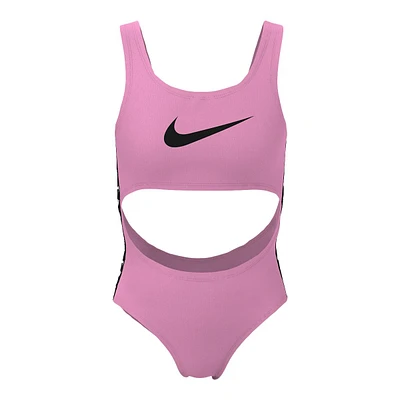 Nike Girl's Cut-Out One-Piece Swimsuit