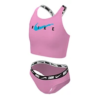 Nike Girls' Logo Tape Crossback Midkini Set