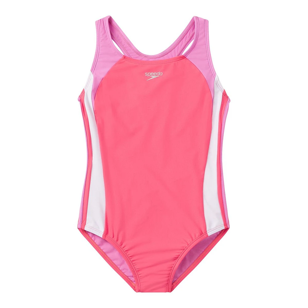 Speedo Girls' Infinity Splice One Piece Swimsuit