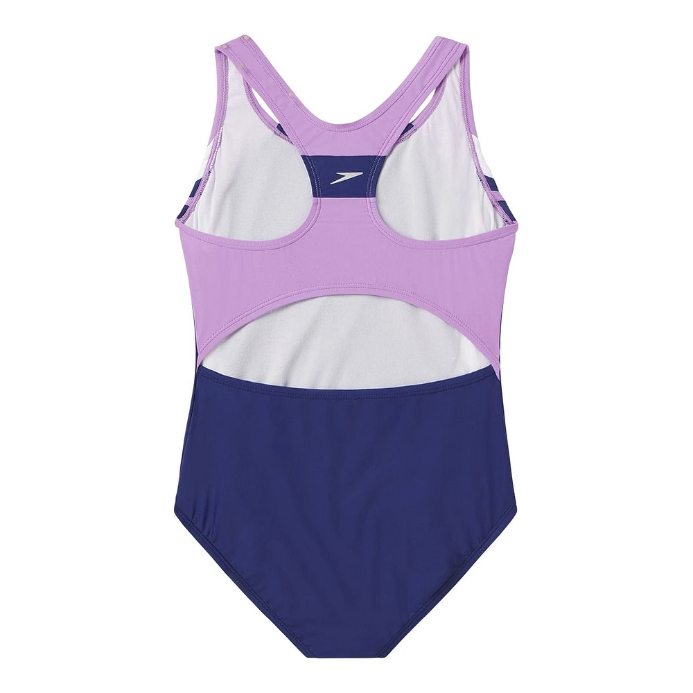 Speedo Girls' Infinity Splice One Piece Swimsuit