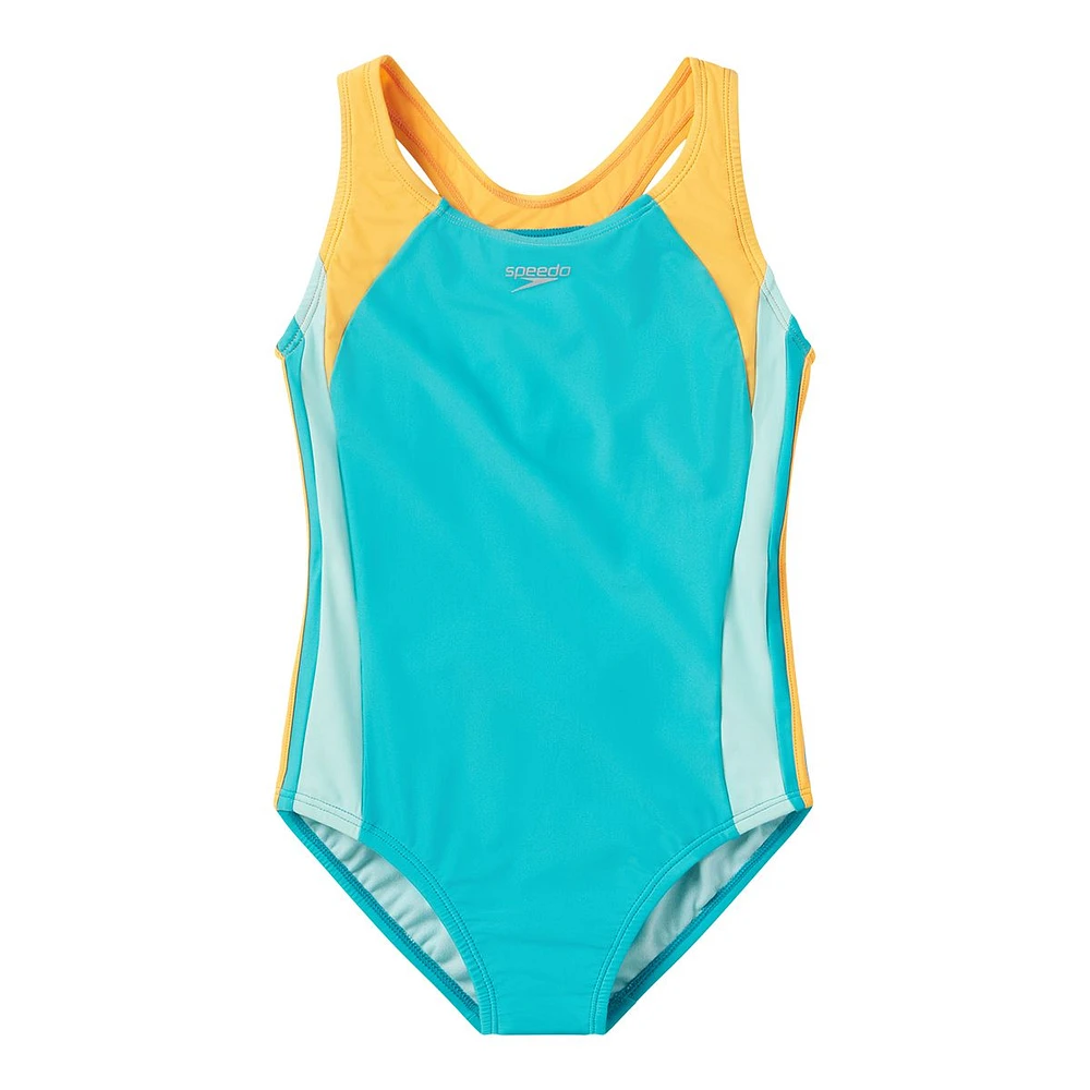 Speedo Girls' Infinity Splice One Piece Swimsuit