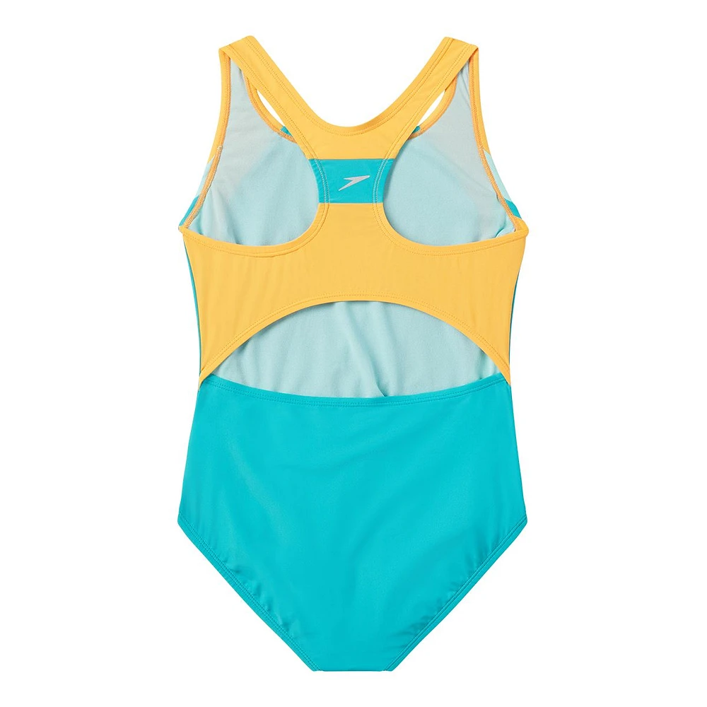 Speedo Girls' Infinity Splice One Piece Swimsuit