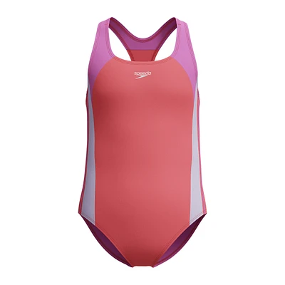 Speedo Girls' Infinity Splice One Piece Swimsuit