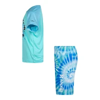 Hurley Boys' Toddler Tie Dye T Shirt And Swim Set