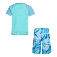 Hurley Boys' Toddler Tie Dye T Shirt And Swim Set