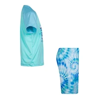 Hurley Boys' Toddler Tie Dye T Shirt And Swim Set