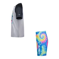 Hurley Boys' Upf 50+ Raglan T Shirt And Trunk Set