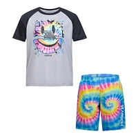 Hurley Boys' Upf 50+ Raglan T Shirt And Trunk Set