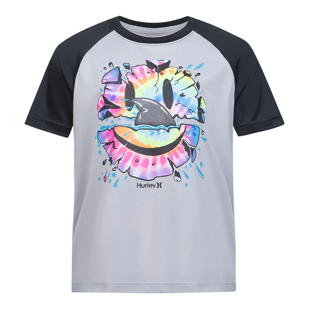 Hurley Boys' Upf 50+ Raglan T Shirt And Trunk Set