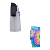 Hurley Boys' Upf 50+ Raglan T Shirt And Trunk Set