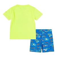 Hurley Boys' T Shirt And Swim Trunk Set