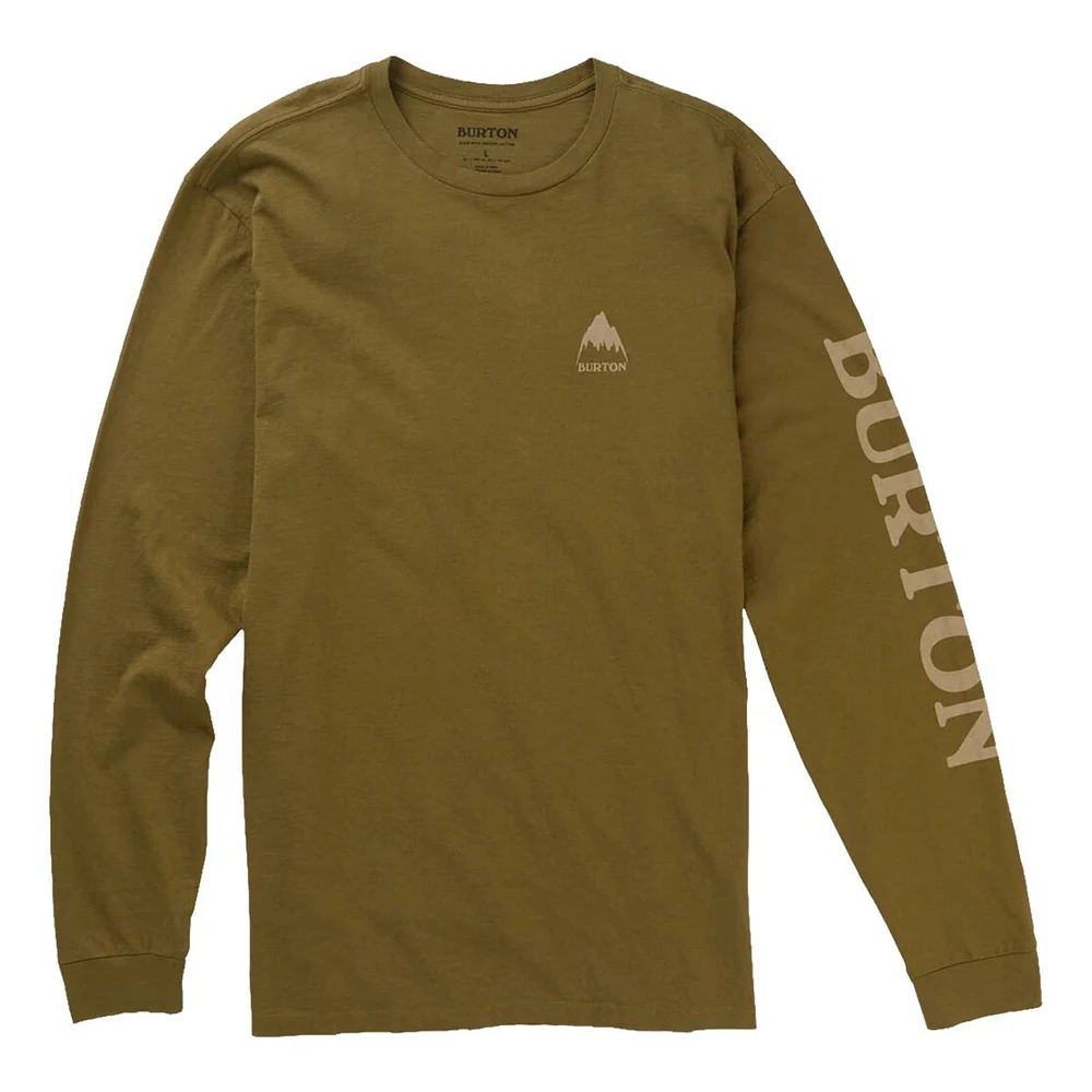 Burton Men's Elite T Shirt, Long Sleeve, Crew Neck, Cotton, Graphic