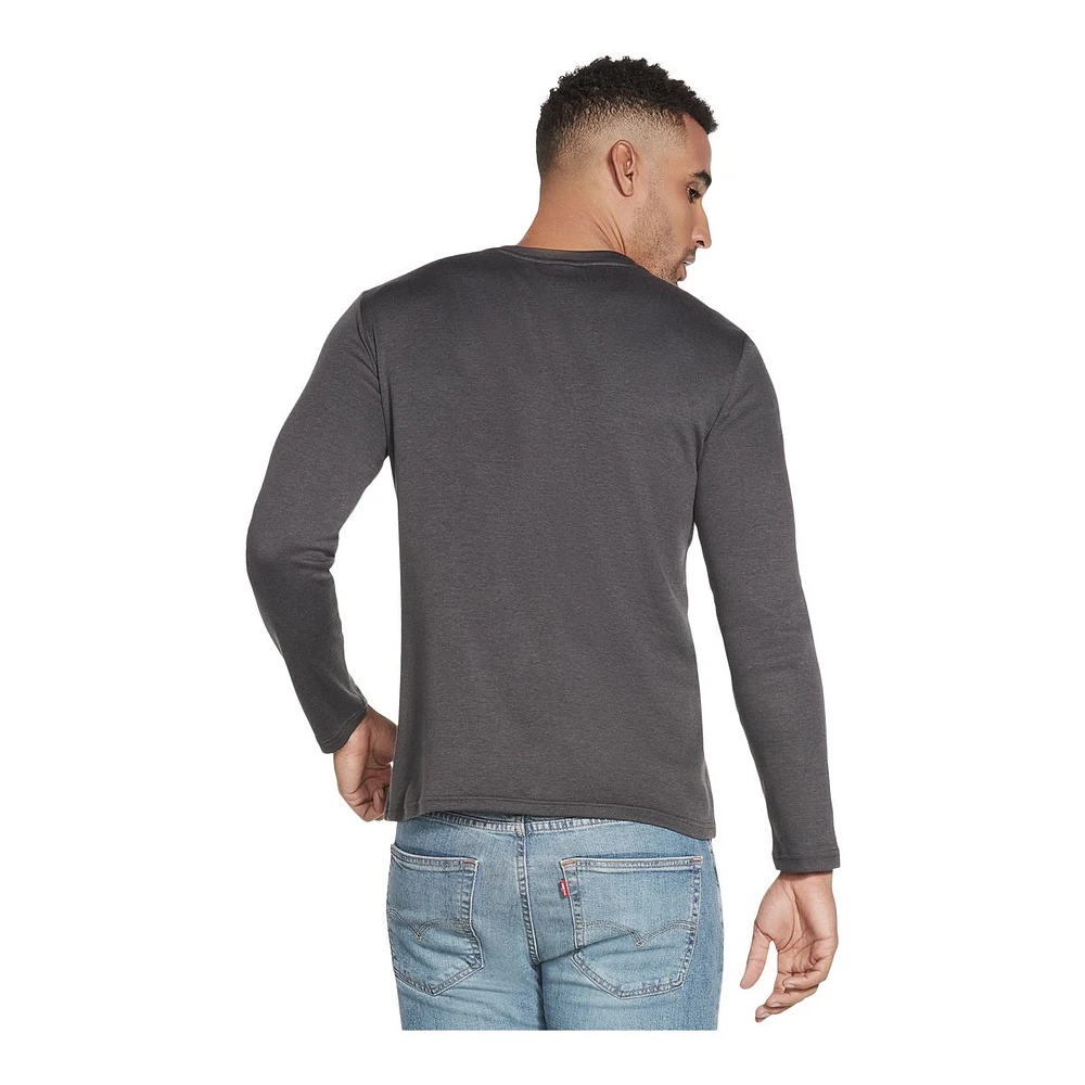 Skechers Men's Goknit Pique Long Sleeve Henley