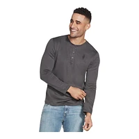 Skechers Men's Goknit Pique Long Sleeve Henley