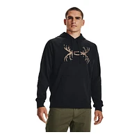 Under Armour Men's Rival Fleece Antler Pullover Hoodie, Fleece, Kangaroo Pocket