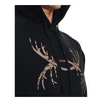 Under Armour Men's Rival Fleece Antler Pullover Hoodie, Fleece, Kangaroo Pocket