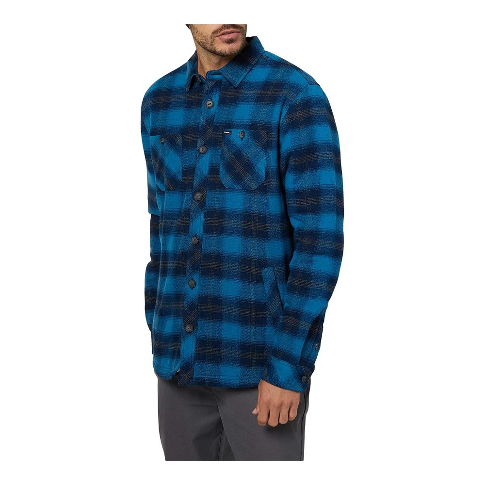 O'Neill Men's Redmond Sherpa Long Sleeve Flannel Shirt