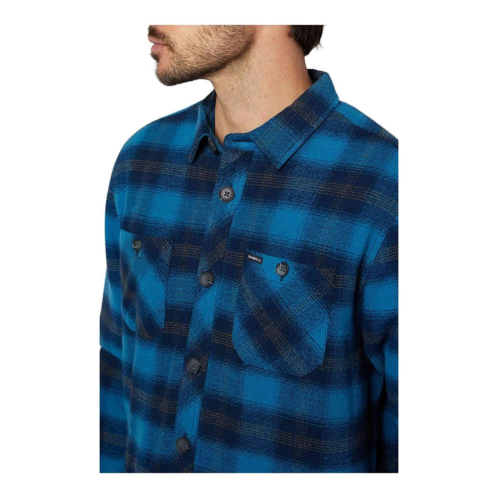 O'Neill Men's Redmond Sherpa Long Sleeve Flannel Shirt