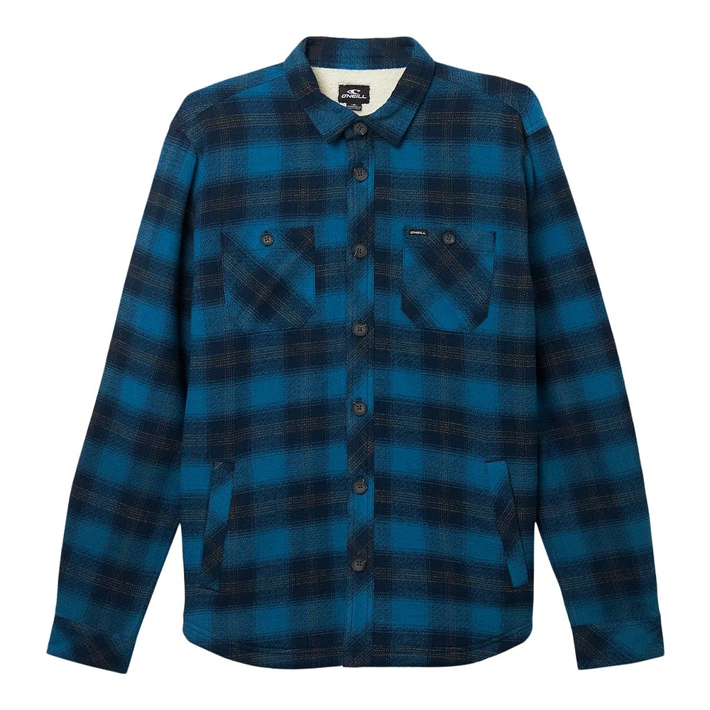 O'Neill Men's Redmond Sherpa Long Sleeve Flannel Shirt