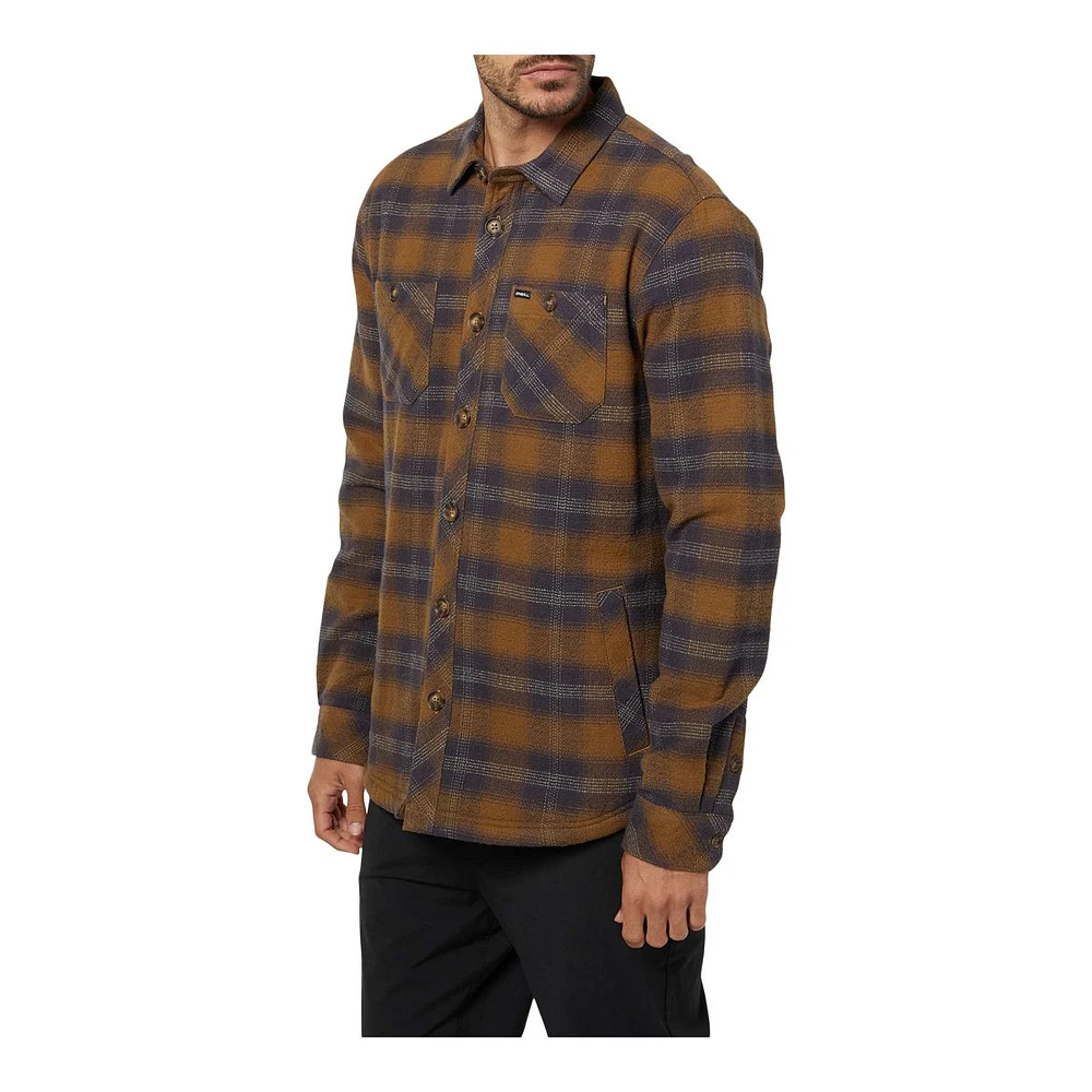 O'Neill Men's Redmond Sherpa Long Sleeve Flannel Shirt