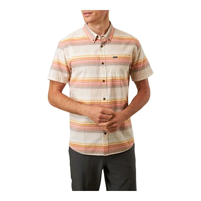 O'Neill Men's Alameda Stripe Short Sleeve Button Up Shirt