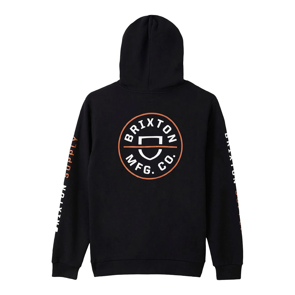 Brixton Men's Crest Pullover Hoodie