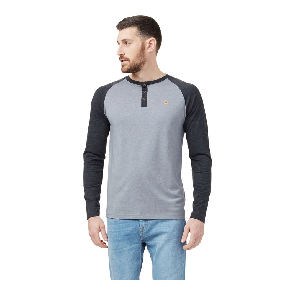 tentree Men's Treeblend Henley Long Sleeve Shirt