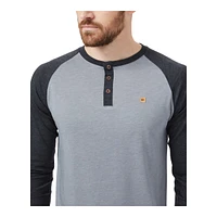 tentree Men's Treeblend Henley Long Sleeve Shirt