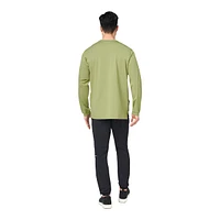 FWD Men's Free Pima T Shirt, Long Sleeve, Crew Neck, Cotton, Pocket