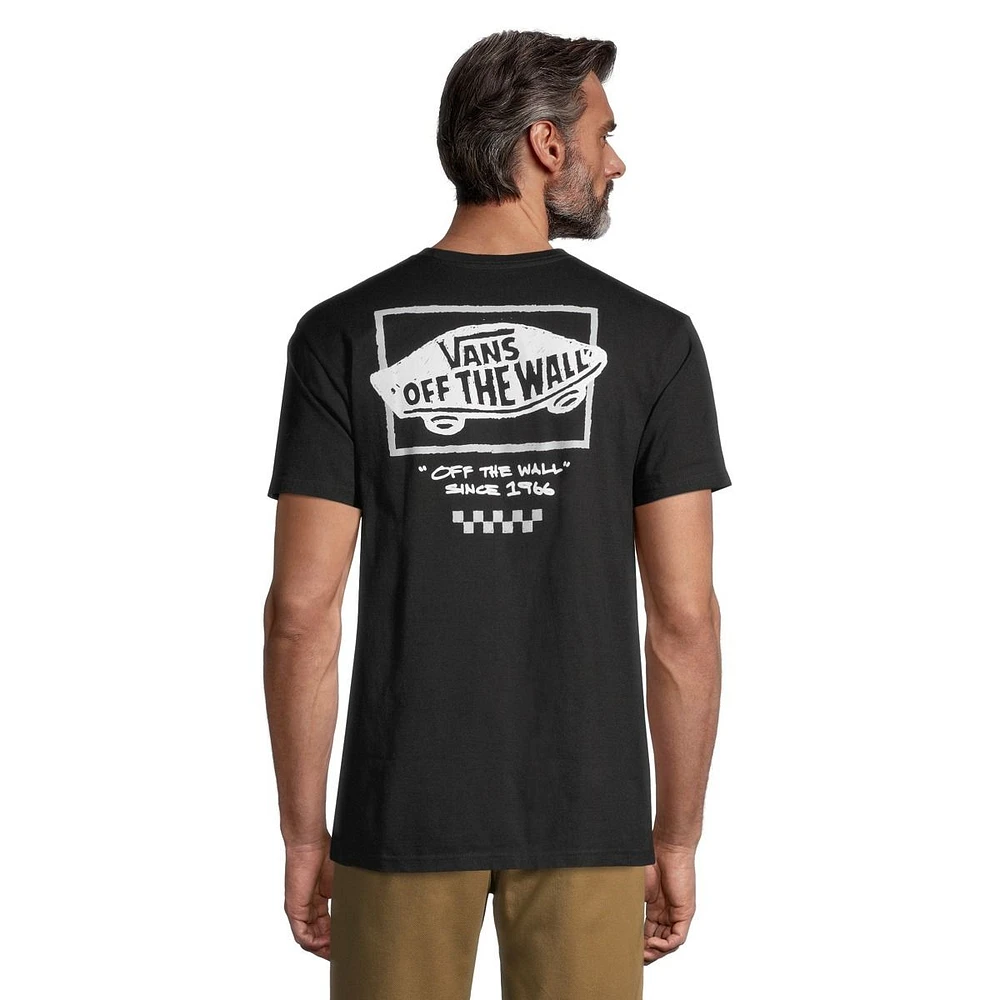 Vans Men's Sketchy Past T Shirt, Short Sleeve, Crew Neck, Cotton, Graphic