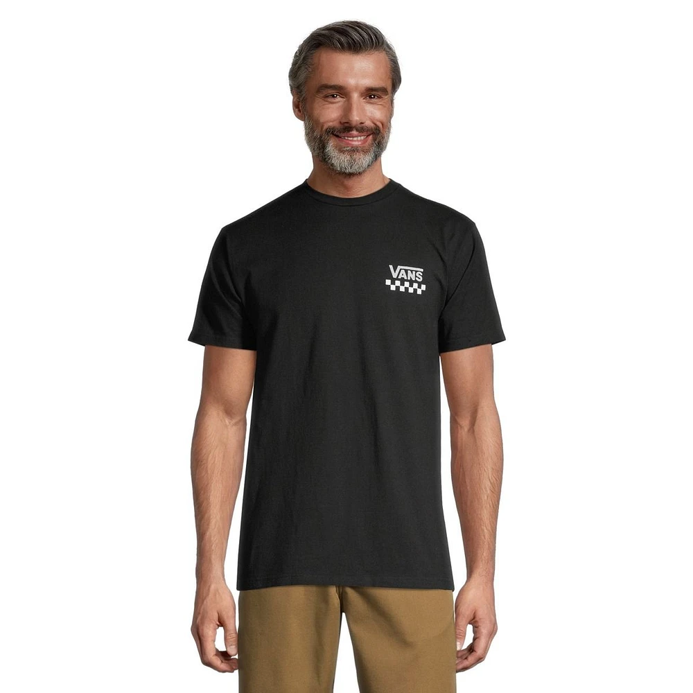 Vans Men's Sketchy Past T Shirt, Short Sleeve, Crew Neck, Cotton, Graphic